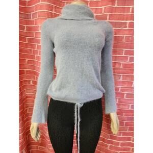 Free People blue turtle neck Women's soft & Cozy Chic sweater Size S #R2
